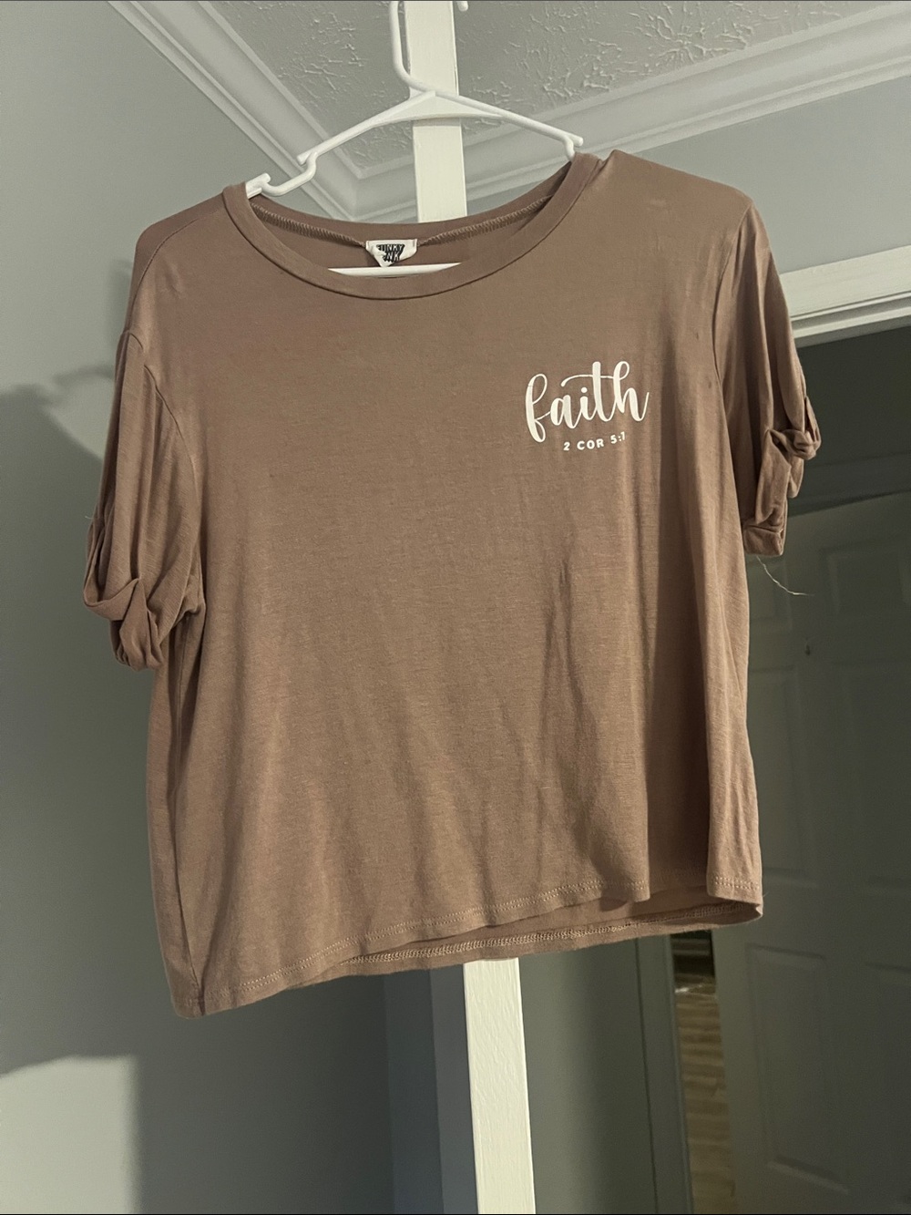 Faith Short Sleeve Tee - Brown